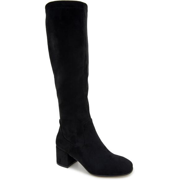 Reaction Kenneth Cole Rida Knee High Stretch Riding Boots Size US 11M Black - Picture 1 of 4
